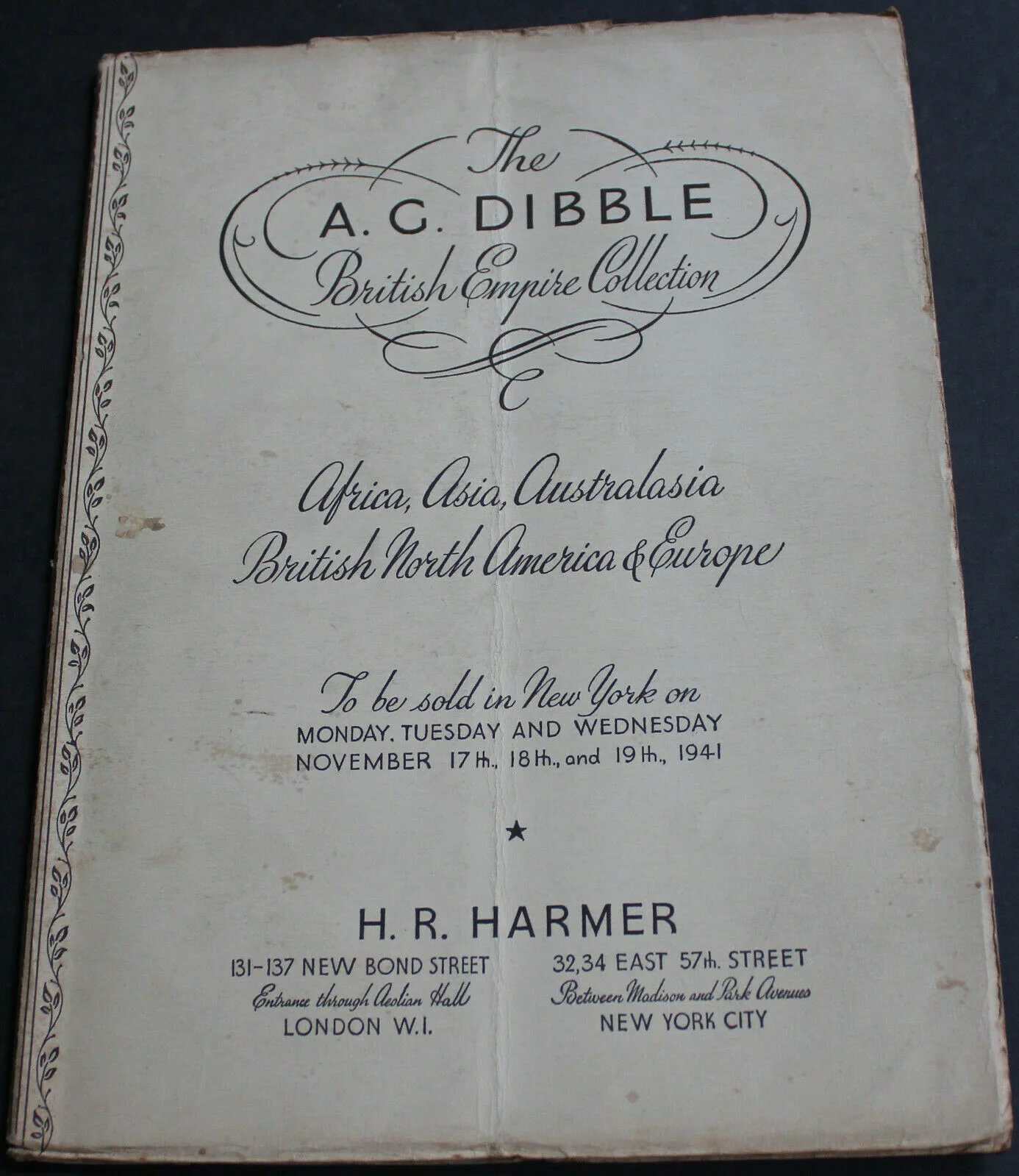 A. C. Dibble Collection catalogue